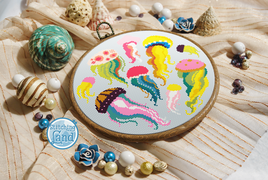 Jellyfish Cross Stitch Pattern