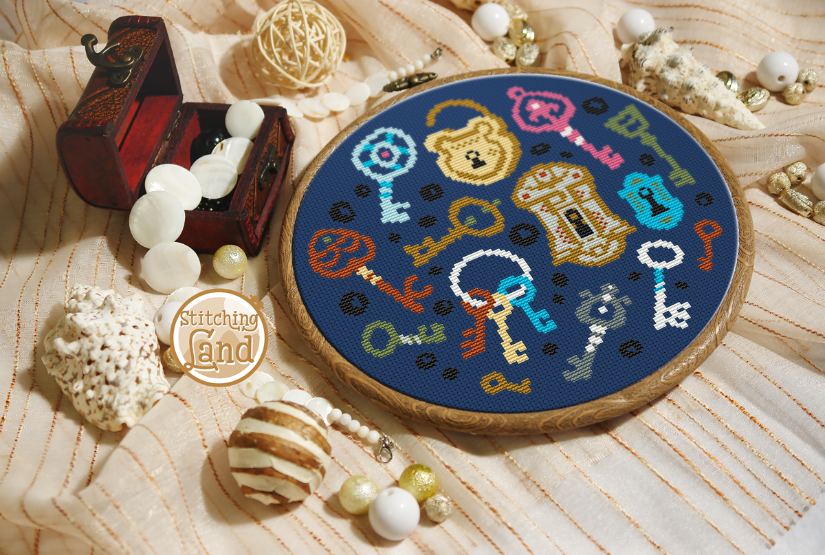 Keys Cross Stitch Pattern