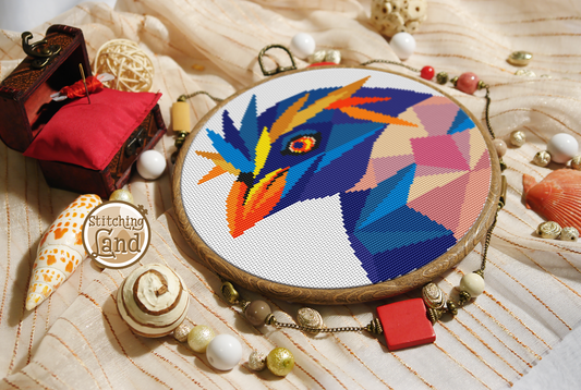 King Penguin Cross Stitch Pattern