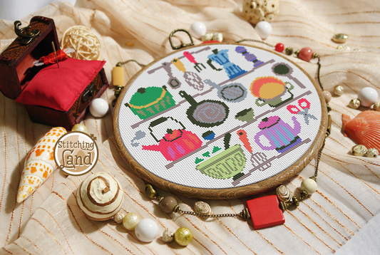 Kitchen Cross Stitch Pattern