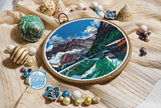 Lake Braies Cross Stitch Pattern