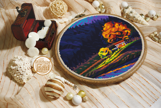 Lake House Cross Stitch Pattern