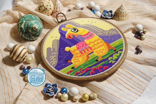 Lama Cross Stitch Pattern