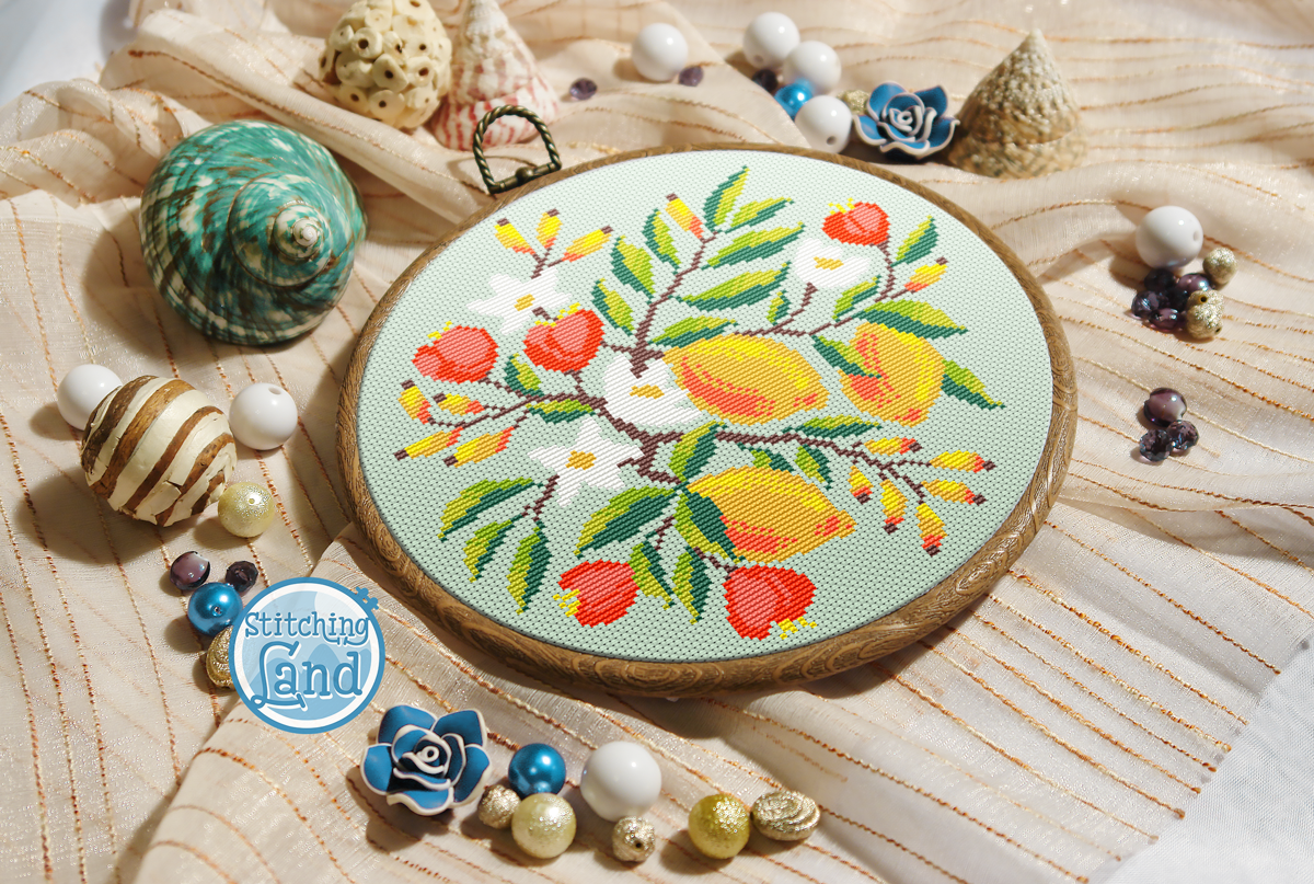Lemons Cross Stitch Pattern