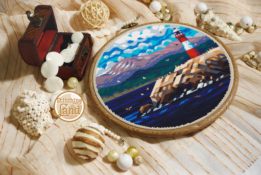 Lighthouse Les Eclaireurs Cross Stitch Pattern