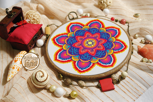 Mandala Cross Stitch Pattern