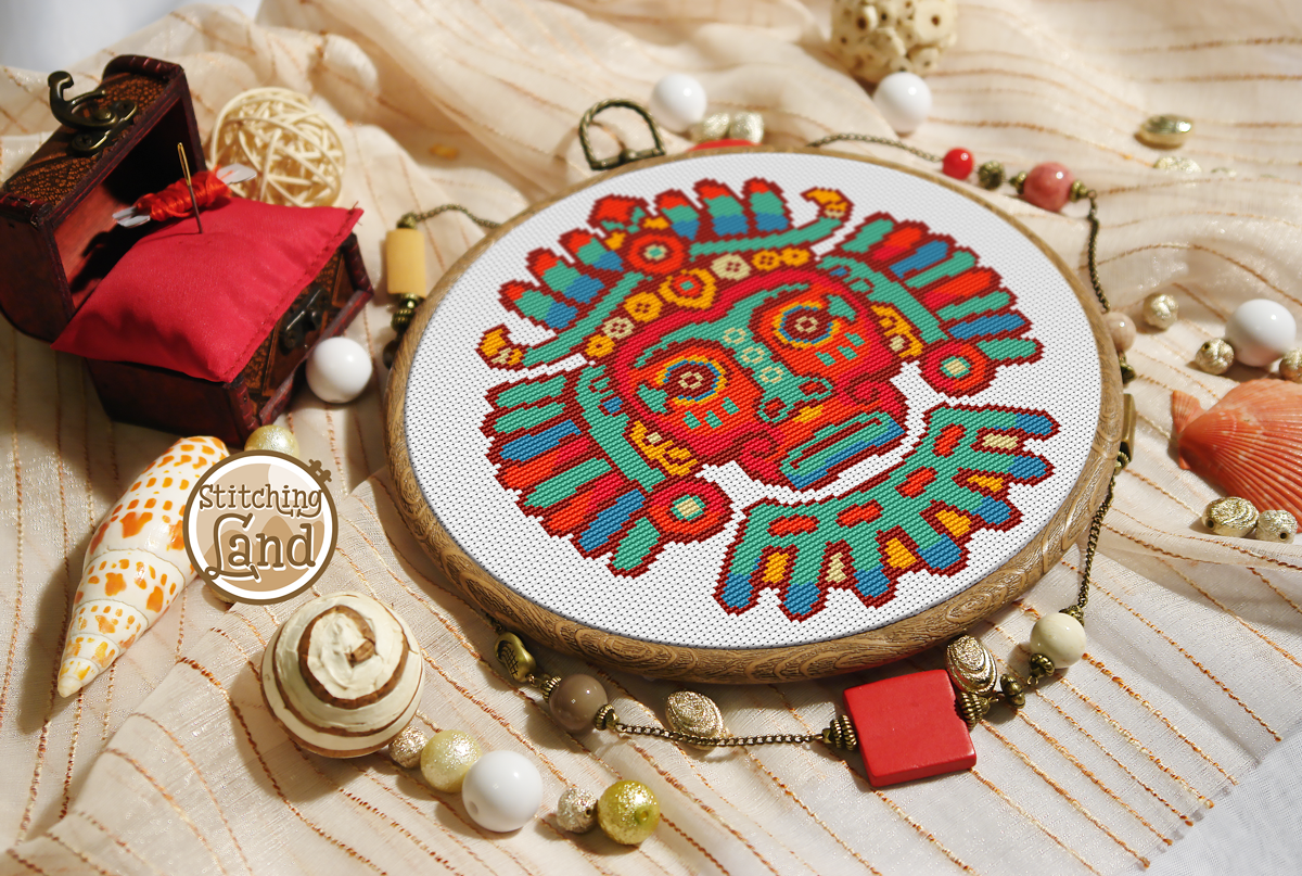 Mask Cross Stitch Pattern