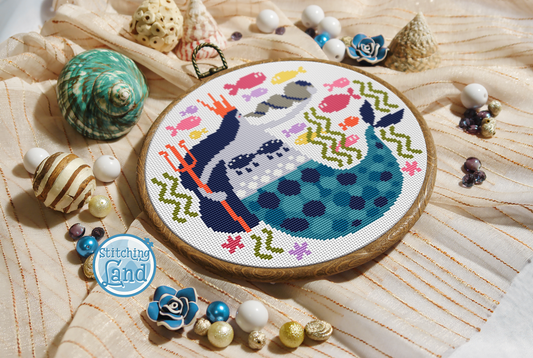 Mermaid Cross Stitch Pattern