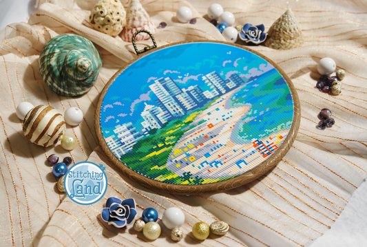 Miami Beach Cross Stitch Pattern