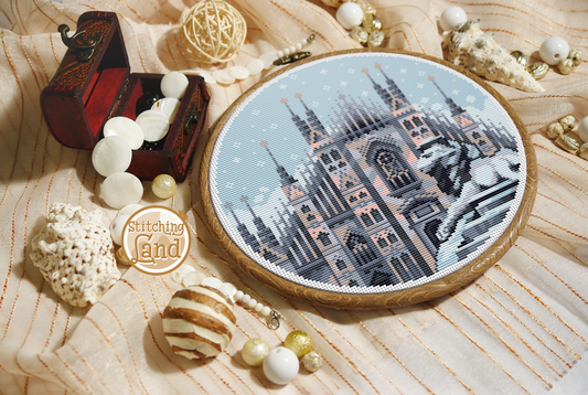 Milan Cathedral Cross Stitch Pattern