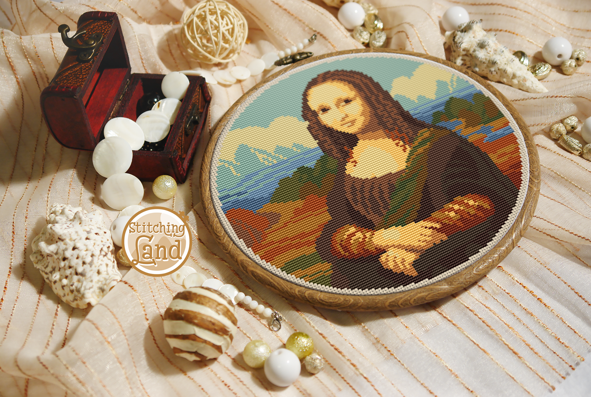 Monna Lisa Cross Stitch Pattern