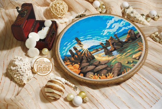 Mono Lake Cross Stitch Pattern