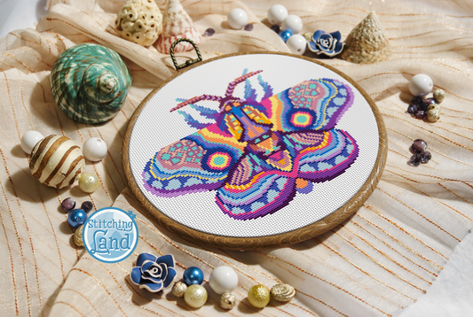 Moth Cross Stitch Pattern