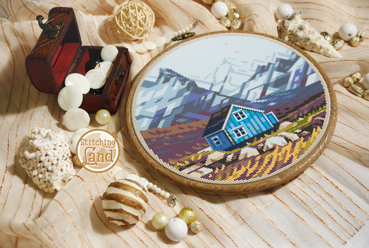 Mountain House Cross Stitch Pattern