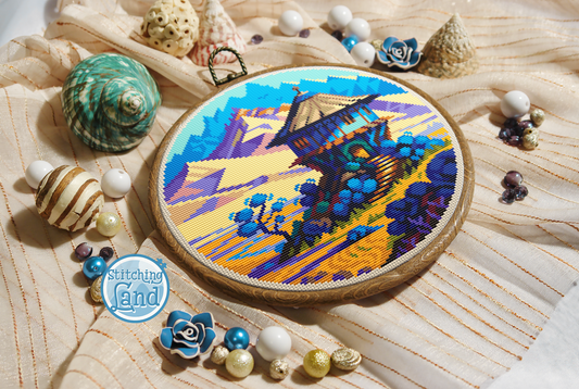 Mountain Hut II Cross Stitch Pattern