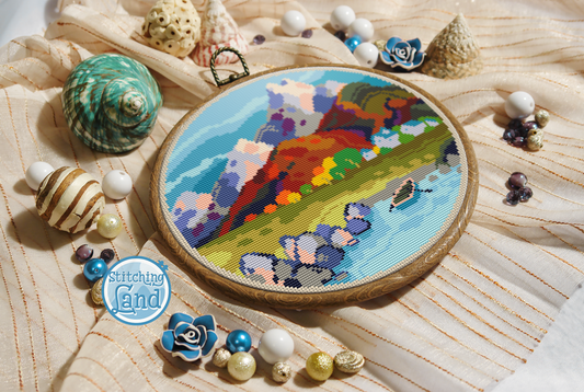 Mountain Lake Cross Stitch Pattern