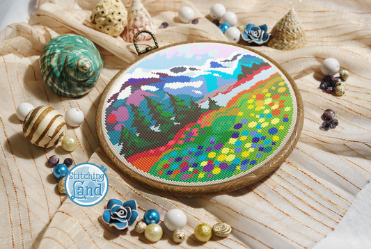 Mountains Cross Stitch Pattern
