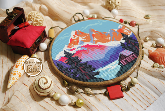 Mountains II Cross Stitch Pattern