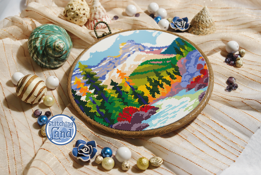 Mountains III Cross Stitch Pattern
