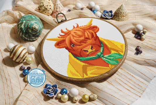 Mr. Buffalo Cross Stitch Pattern