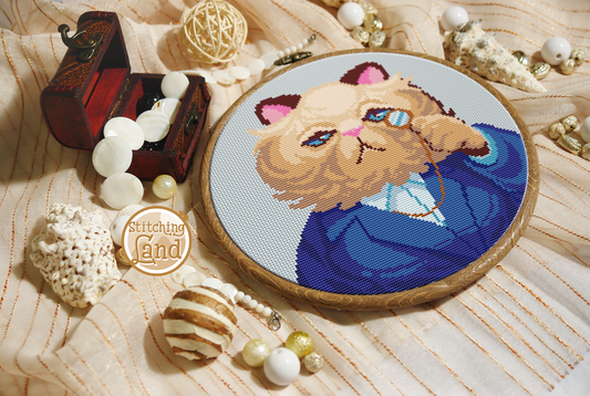 Mr. Cat II Cross Stitch Pattern