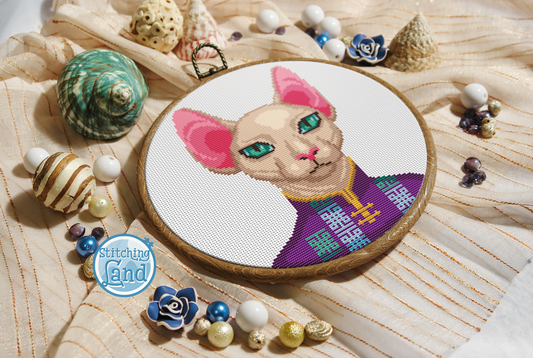 Mr. Cat III Cross Stitch Pattern