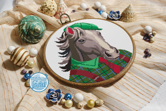 Mr. Horse Cross Stitch Pattern