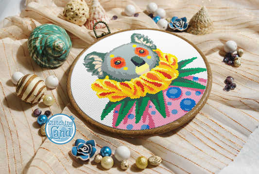 Mr. Koala Cross Stitch Pattern