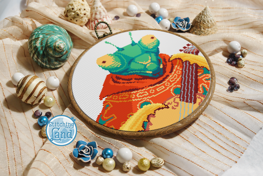 Mr. Mantis Cross Stitch Pattern