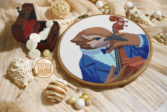 Mr. Nightingale Cross Stitch Pattern