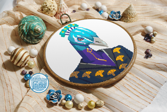 Mr. Peacock Cross Stitch Pattern
