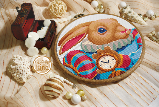 Mr. Rabbit Cross Stitch Pattern