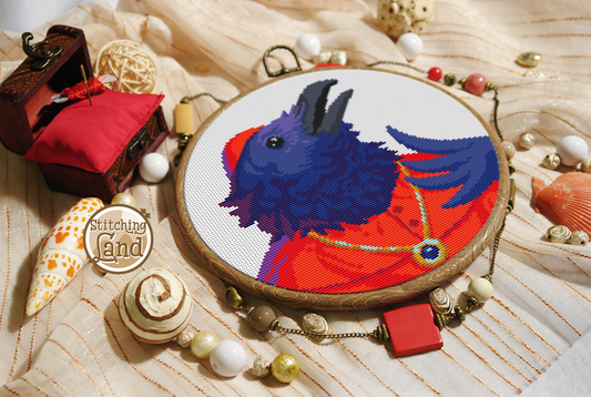 Mr. Raven Cross Stitch Pattern