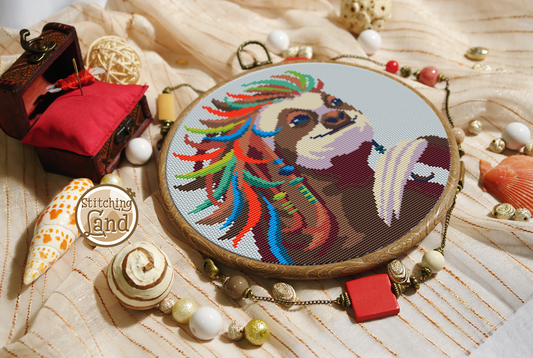 Mr. Sloth Cross Stitch Pattern