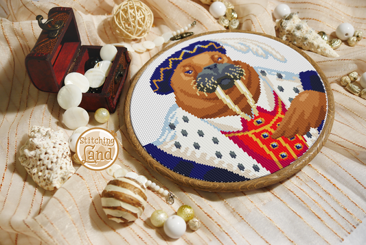 Mr. Walrus Cross Stitch Pattern