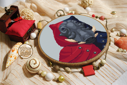 Mr. Warthog Cross Stitch Pattern