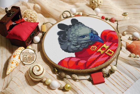 Mrs. Eagle Cross Stitch Pattern