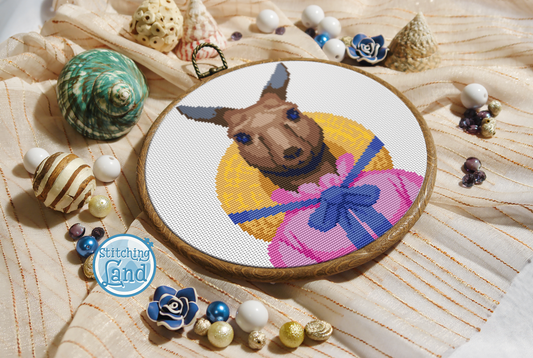 Mrs. Kangaroo Cross Stitch Pattern