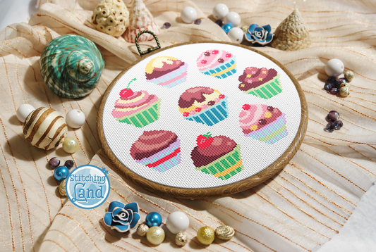 Muffins Cross Stitch Pattern