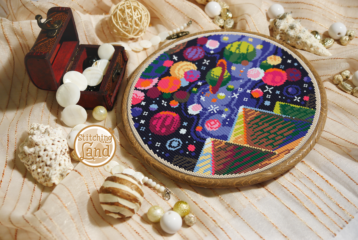 Night Egypt Cross Stitch Pattern