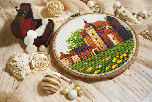 Old Castle Cross Stitch Pattern