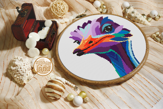 Ostrich Cross Stitch Pattern