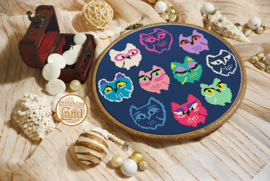 Owls Cross Stitch Pattern