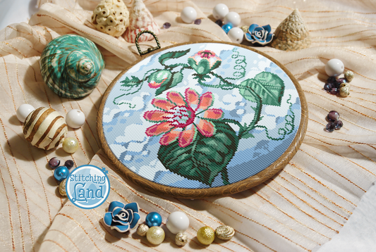 Passiflora Cross Stitch Pattern