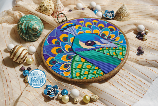 Peacock II Cross Stitch Pattern
