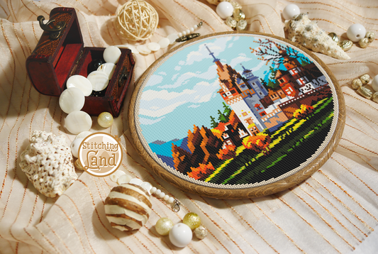 Peles Castle Cross Stitch Pattern