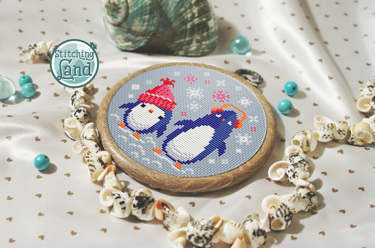 Penguins Cross Stitch Pattern