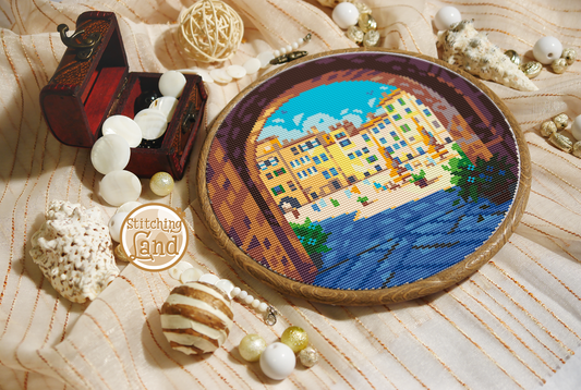 Piazza Anfiteatro Cross Stitch Pattern