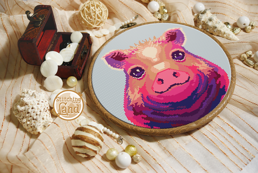 Piggy Cross Stitch Pattern