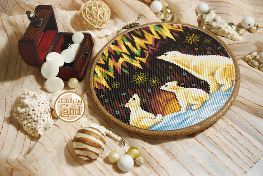 Polar Bears Cross Stitch Pattern